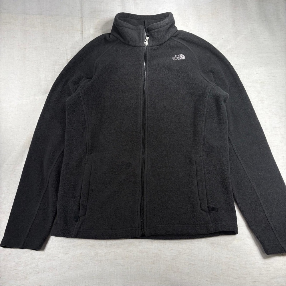 Boys The North Face Black Full‑Zip Fleece Jacket